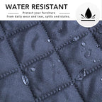 Easy-Going Sectional Couch Covers for Dogs L Shape Sofa Cover Reversible Sofa Slipcover Chaise Lounge Cover Furniture Protector Cover for Pets Dog Cat (42 x 68 inches, DarkBlue/DarkBlue)