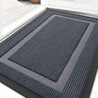 OLANLY Front Door Mat Outside 33x21, All-Season Heavy-Duty Rubber Doormat