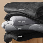 Bedsure GentleSoft Fleece Blanket California King Size Charcoal - Lightweight Plush Fuzzy Cozy Soft Bed Blankets, 102x96 inches