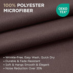 Joydeco Blackout Curtains 95 Inch Length 2 Panels Set, Thermal Insulated Long Curtains& Drapes 2 Burg, Room Darkening Grommet Drapes for Living Room Bedroom Window (W52 x L95 Inch, Chocolate)