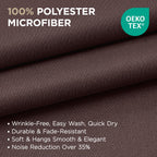 Joydeco Blackout Curtains 90 Inches Long 1 Panel, Thermal Insulated Long Curtains& Drapes 1 Piece, Room Darkening Grommet Drapes for Living Room Bedroom Window (W70 x L90 Inch, Chocolate)