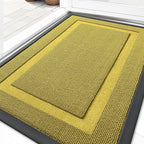 OLANLY Front Door Mat Indoor Outdoor Entrance, Waterproof All-Season, All-Weather Doormat, Sturdy Natural Rubber, Low Profile, Easy Clean Patio Porch Entryway Mat, 35x23, Lime Green