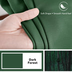 Deconovo Blackout Curtains for Bedroom, Living Room Curtains 54 Inches Long