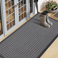 Smiry Front Door Mat Outside Entrance, Natural Rubber Doormat, 47x23 Inch