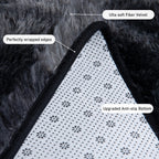 Quntue Rugs for Living Room 5x7, Soft Shaggy Modern Shag Area Rug for Bedroom, Upgrade Non-Slip Plush Fluffy Carpet for Kids Boys Girls Room Home Decor Aesthetic, Dark Grey