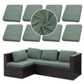 SUKAIKEQA 8PCS Patio Cushion Covers.Patio Furniture Couch SeatSlipcovers