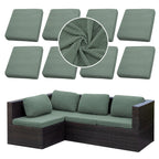 SUKAIKEQA 8PCS Patio Cushion Covers.Patio Furniture Couch SeatSlipcovers