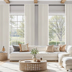 Guken 11 FT Extra Long Boho 100% Blackout Curtains 132 Inch Length 2 Panels Set Back Tab Thermal Insulated Black Out Tall Windows Drapes for High Ceiling Living Room Bedroom, 52x132