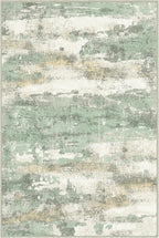 BEIMO 1'5''x2'5'' Rugs for Entryway Entrance Kitchen Bathroom, Machine Washable Modern Abstract Rug, Small Soft Low Pile Indoor Floor Mat with Non Slip Backing, Light Green
