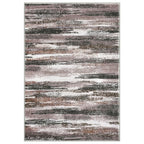 Lansny Modern Abstract Runner Rug 3x10, Dark Light Brown White Washable Kitchen Runner Non-Slip Soft Hallway Rug Runner Thin Print Faux Wool Carpet for Entryway Bedroom Laundry Room Indoor