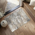 PureCozy Brown Entryway Area Rug 2x3 Modern Abstract