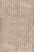Nuloom Jeni Taupe, 6' Square, Solid Faux Rabbit, Fluffy and Cozy, High Traffic, Stain Resistant, Easy Clean, Durable Washable Area Rug for Bedroom, Living Room, Dining, Den, Foyer, Entryway