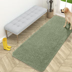 OLANLY Dog Door Mat for Muddy Paws 59x24, Super Absorbent Chenille Mud Mat