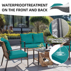 DREAHOTEXTIL 14Pcs Outdoor Cushion Covers, Elastic Patio Cushion Covers