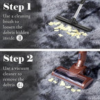 ONASAR Area Rugs for Bedroom Living Room, Fluffy Tie-Dyed Dark Grey 4x6 Indoor Bedside Floor Throw Rug, Soft Plush Shaggy Carpet for Nursery Kids Girls Boys Teen Dorm Home Office Decor
