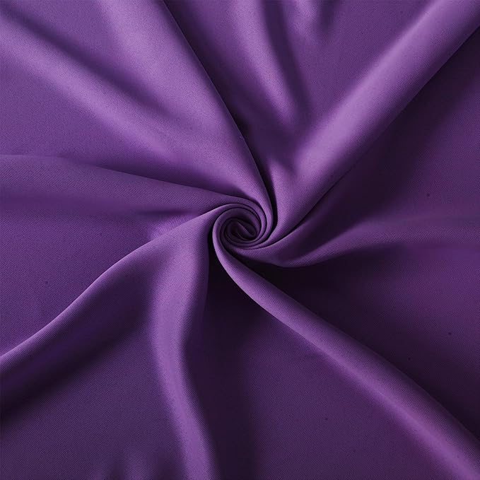LEMOMO Purple Thermal Blackout Curtains/42 x 72 Inch/Set of 2 Panels Room Darkening Curtains for Bedroom