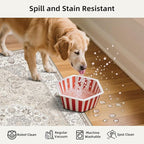 Washable Kitchen Rug Set of 3: Boho Non-slip Soft Stove Sink Mat Light Weight Stain Resistant Carpet for Dog Bowl Area Comfort Tile/Hardwood Floors Protection Mat for Entryway Foyer(2x3+2x4+2x5,Beige)
