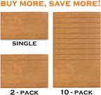 MAINEVENT Plain Coir Doormat Bulk 30x17 Inch, 2 Pack Door Mat Coir Outdoor w/Non-Slip PVC Backing, Blank Welcome Mat