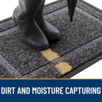 OLANLY Front Door Mat Outside 59x23, All-Season Heavy-Duty Rubber Doormat