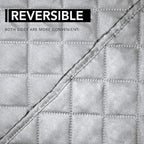 Easy-Going Oversized Recliner Chair Cover Reversible Sofa Cover Water Resistant Couch Cover Furniture Protector with Elastic Straps for Pets Dog Cat (Oversized Recliner, Light Gray/Light Gray)
