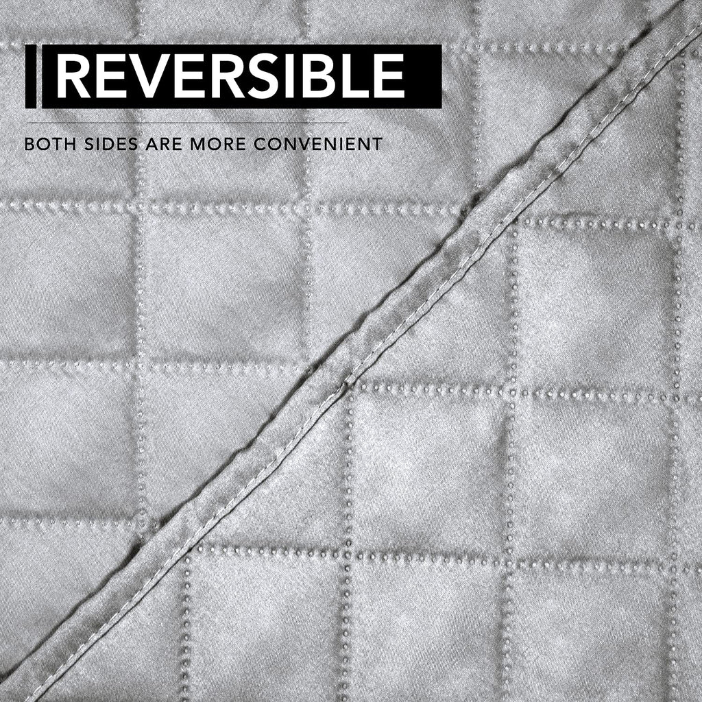 Easy-Going Oversized Recliner Chair Cover Reversible Sofa Cover Water Resistant Couch Cover Furniture Protector with Elastic Straps for Pets Dog Cat (Oversized Recliner, Light Gray/Light Gray)