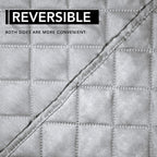 Easy-Going Oversized Recliner Chair Cover Reversible Sofa Cover Water Resistant Couch Cover Furniture Protector with Elastic Straps for Pets Dog Cat (Oversized Recliner, Light Gray/Light Gray)