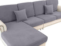 LA MEACK Couch Cushion Cover Loveseat Cover or 2 Seat Sofa Cover Washable Stretch Sectional Sofa Slipcover(1 Piece for Loveseat or Sofa 2-Seater, Light Grey)