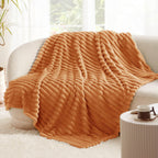 Bedsure Soft Burnt Orange Throw Blanket for Couch Decor Gifts 50"x60"
