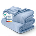 Bedsure Fleece Throw Blanket for Couch Light Blue - Lightweight Plush Fuzzy Cozy Soft Blankets and Throws for Sofa, 50x70 inches