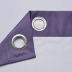 Yakamok Greyish White and Lavender Purple Ombre Curtains,Light Blocking Curtains,Room Darkening Grommet Window Drapes for Bedroom(Lavender Purple,52x63 Inch,2 Panels)