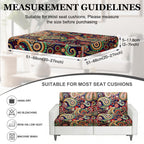 4 Piece Outdoor Cushion Covers, Patio Sofa Cushion Covers, Stretch Fit