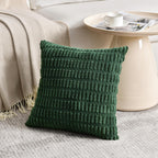 Fancy Homi 4 Packs Decorative Throw Pillow Covers for Living Room Couch Bed, Modern Farmhouse Boho Home Décor Accent Cushion Case, 18" x 18", Forest Green