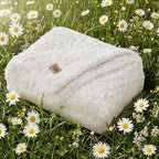UGG Adalee Faux Fur Throw Blanket for Couch, Cozy Soft Blanket for Bed or Chair, Giftable Fluffy Throw, Machine Washable, Luxury Spring Home Decor, 50-inch x 70-inch, Natural White