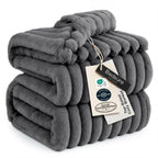 Bedsure Soft King Size Blankets for Bed Beige 108"x90"