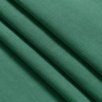 Dark Green Linen Curtains for Living Room 63 Inches Long 2 Panel Set Light Filtering Linen Drapes for Kitchen Windows Rod Pocket Back Tab Short See Through Curtain Country Farmhouse Decor 52x63