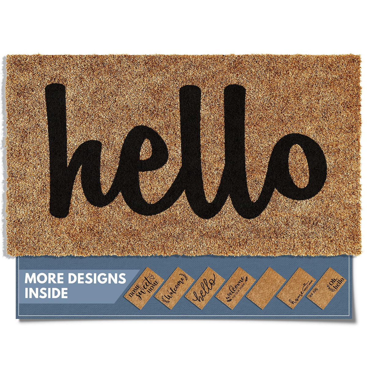 Barnyard Designs Front Door Welcome Mat (Hello, 30x17)