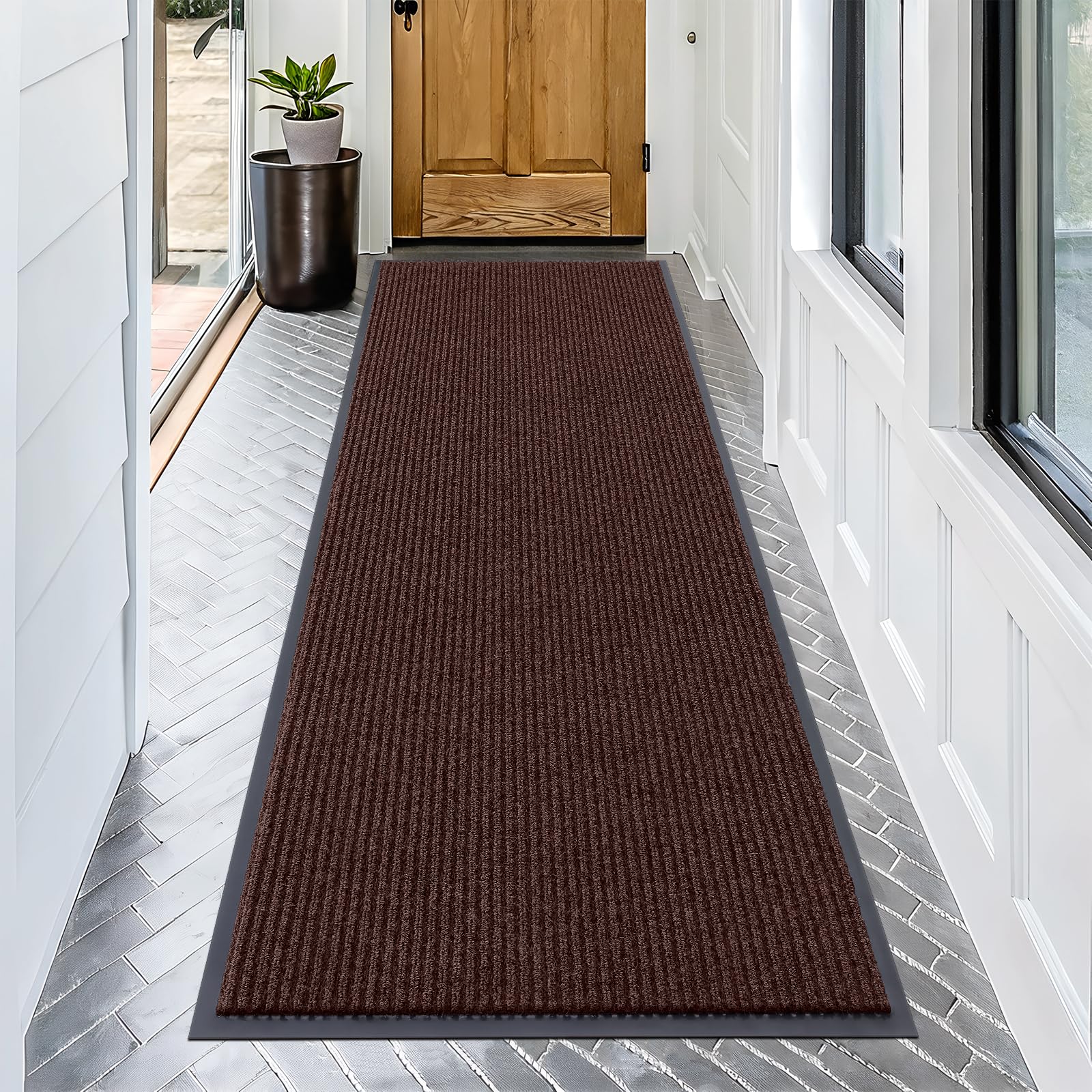 OLANLY Front Door Mat 71x30, Waterproof Heavy-Duty Indoor Outdoor Doormat