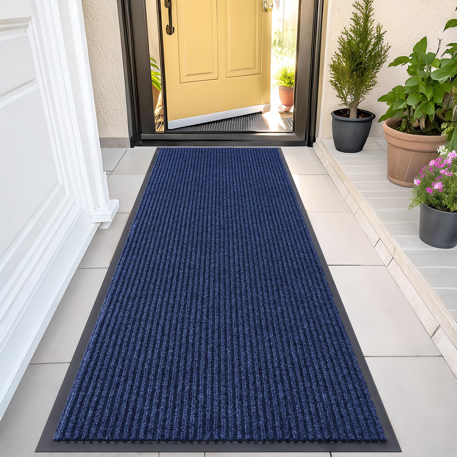 OLANLY Front Door Mat 47x23, Waterproof Heavy-Duty Indoor Outdoor Doormat