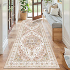 Madane Kitchen Runner 2'6''x8' Soft Rug Runners for Hallways, Pink
