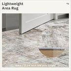 Soalmost Abstratc Runner Rug 2x5 Washable Kitchen Entry Runners Pink/Grey