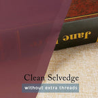 OWENIE Sheer Curtains 96 Inch Long, Elegant Sheer Curtains for Bedroom, Window Voile Sheer Curtain Panels/Drapes/Treatment for Living Room, 2Pcs, Each 42" W x 96" L, Burgundy