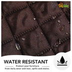 Easy-Going Oversized Recliner Cover Reversible Couch Cover Sofa Cover for Living Room Water Resistant Furniture Protector with Elastic Straps for Pets ('Large Recliner 27-29 in, Chocolate/Beige)