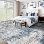 10x12 Area Rug for Living Room, Washable Modern Abstract Large Area Rug Neutral Soft Non Slip Kids Rug Stain Resistant Indoor Carpet for Bedroom Dining Room Playroom Office(BeigeGrey, 10'x12')