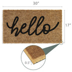 Barnyard Designs Front Door Welcome Mat (Hello, 30x17)