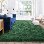 Quntue Rugs for Living Room 8x10, Soft Shaggy Modern Shag Area Rug for Bedroom, Upgrade Non-Slip Plush Fluffy Carpet for Kids Boys Girls Room Home Decor Aesthetic, Light Grey