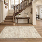 Restydon 3x5 Rug for Entryway,Washable Area Rug,Beige