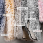 Ashler faux fur rug, Fluffy Shaggy Area Rug Ultra Soft 2 x 2.9 Feet Rectangle Fur Rug Frosted Bottom Gray Fuzzy Rug Machine Washable Shag Rug, Nursery Decor Throw Rugs for Bedroom, Living Room