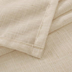 BGment 63 Inches Long Burlap Linen Semi Sheer Curtains for Living Room - Natural Tan Drapes Rod Pcoket Light Filtering Window Treatments for Farmhouse Bedroom Lightweight, 2 Panels Set, 52 X 63 Inch