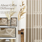 Taupe Burlywood Linen Curtains for Living Room 105 Inches Long Light Filtering Semi Sheer Curtain Back Tab Rustic Luxury Neutral Modern Farmhouse Decor Drapes for Bedroom Dinner Room 52x105, 2 Panels