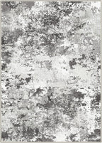 BEIMO Area Rugs 5x7 for Living Room Bedroom, Modern Abstract Machine Washable Rug, Large Soft Low Pile Floor Carpet with Non Slip Backing for Dining Room, Black Grey